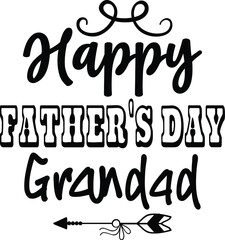 Happy Father's Day Grandad, Father's Day Vector