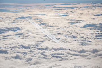 Plane in the clouds (Samolot ponad chmurami) © Witold
