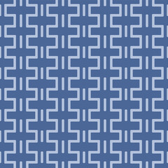 Japanese Rectangle Zigzag Vector Seamless Pattern