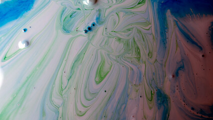 The colors of the aqueous ink are translucent. Abstract multicolored marble texture background