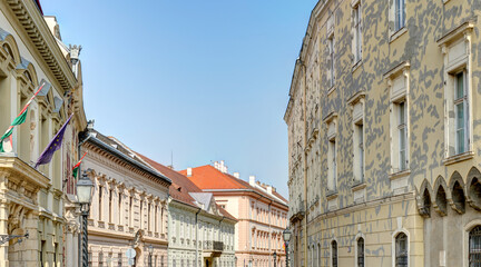 Fototapeta na wymiar Budapest Castle District, HDR Image
