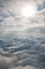 Chmury z samolotu z lotu ptaka (clouds from the airplane from the bird's eye view) © Witold
