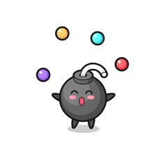the bomb circus cartoon juggling a ball