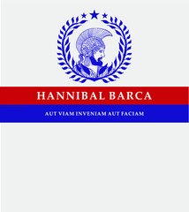 Hannibal Barca graphic design vector art