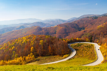 Road in National Park Slovensky Raj, Slovakia