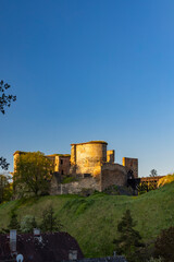 Ruins of Krakovec castle in Central Bohemia, Czech Republic