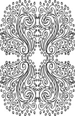 Tattoo tribal wave graphic design vector art