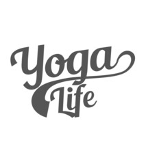 yoga positions and signs graphic design vector art