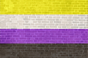 Nonbinary flag background