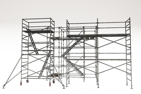 scaffolding isolated on white background