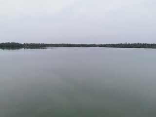 Vembanad lake in the morning