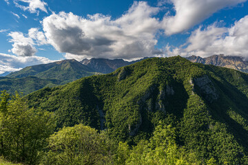 Mountain landscape in North east Italy, Prealpi Giulie - Julian Prealps