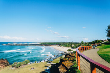 The point danger lookout in Coolangatta on the Gold Coast