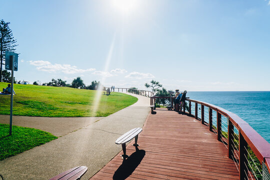 Point Danger lookout in Coolangatta on the Gold Coast