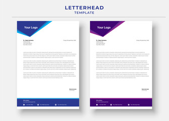 Professional Letterhead Template. Minimalist Letterhead Template. corporate letterhead