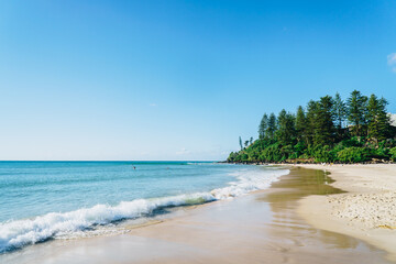 Close up of Greenmount headland from Coolangatta 