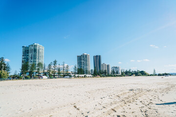 Coolangatta buildings from the beach
