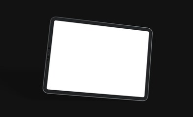 pc  tablet computer  ipad with blank 3d