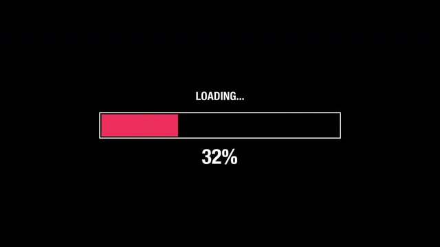 Loading bars - 4K animated video graphic