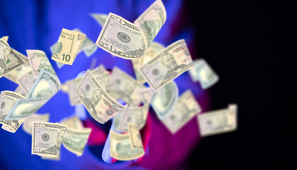 Euro Geldregen - Flying Money 3d.