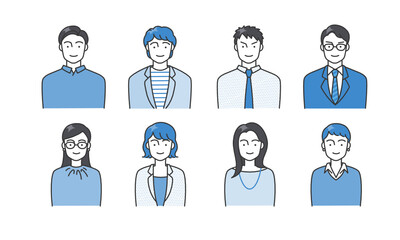 人物アバターのセット