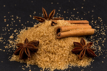 tropical brown sugar, anise, cinnamon