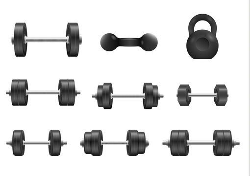 Metal 3d Dumbell, Steel Barbells For Fitness.