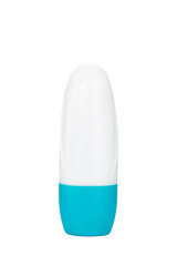 white plastic bottle isolated