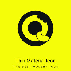 Obraz premium Bisquits Logo minimal bright yellow material icon