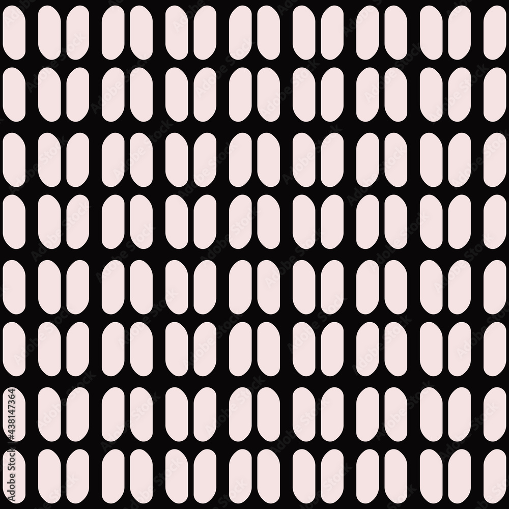 Aufkleber rounded shapes and black background. vector.