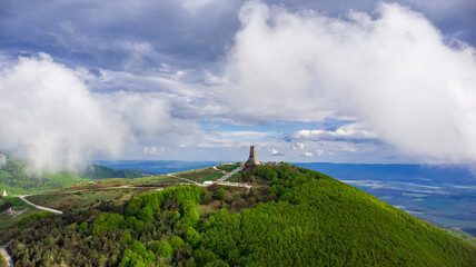 Aerial nature cloud landscapes