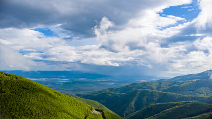 Aerial nature cloud landscapes
