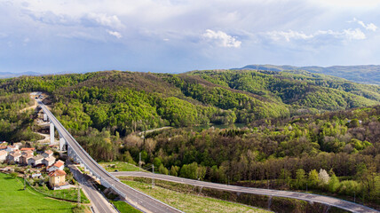 Aerial nature cloud landscapes