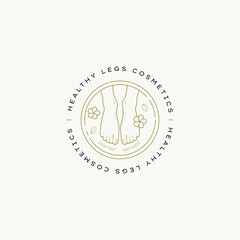 Hand drawn line art beauty vector logo design template. Illustration of elegant signs and badges for beauty, natural and organic products, cosmetics, spa and wellness, fashion, wedding and jewelry.
