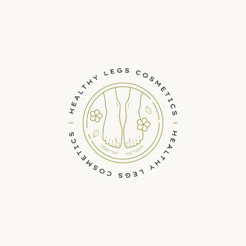 Hand drawn line art beauty vector logo design template. Illustration of elegant signs and badges for beauty, natural and organic products, cosmetics, spa and wellness, fashion, wedding and jewelry.
