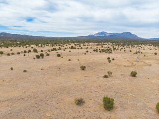 Fototapeta na wymiar Open empty land in arizona