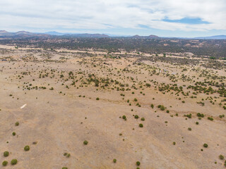 Open empty land in arizona