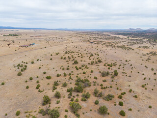 Open empty land in arizona
