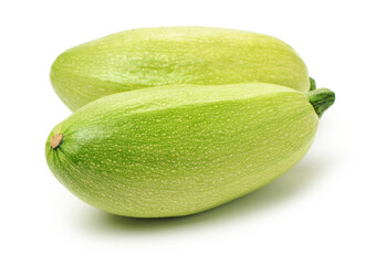 Zucchini on a white background 