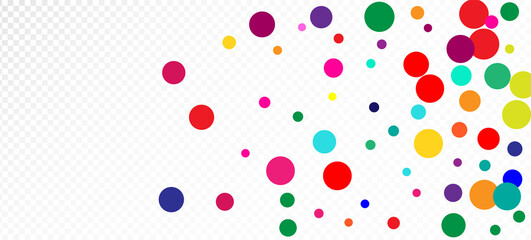 Rainbow Confetti Trendy Vector Wallpaper.