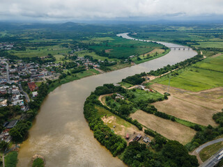 Rio Ribeira de Iguape em Registro, S&atilde;o Paulo. Brasil 