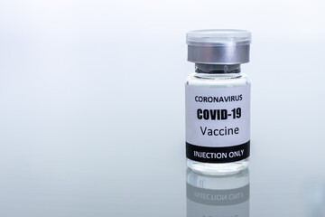 Vaccine bottle for vaccination against coronavirus or covid-19