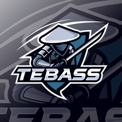 ninja mascot esport logo