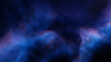 Obraz na płótnie Canvas Deep outer space with stars and nebula