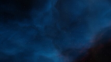 Deep outer space with stars and nebula