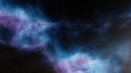 Deep outer space with stars and nebula