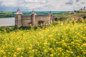 Khotyn Fortress, fortification complex on Dniester bank in Khotyn town, Ukraine
