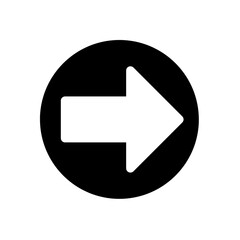 Arrow direction forward next onward right icon 