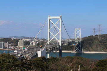 福岡県北九州市　和布刈第二展望台からの風景