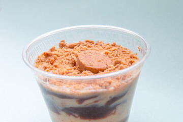 sweet peanut dessert with pacoca.